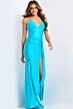 Jovani 49860 Fitted Bodice Lace-Up Cutout Back Dress