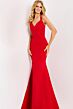 Jovani 49861 Fitted Bodice Crisscross Back Dress