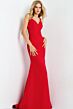 Jovani 49861 Fitted Bodice Crisscross Back Dress
