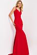 Jovani 49861 Fitted Bodice Crisscross Back Dress