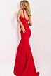 Jovani 49861 Fitted Bodice Crisscross Back Dress
