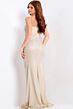 Jovani 49878 Strapless Neckline Ruched Fitted Top Dress