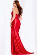 Jovani 50012 Embellished Corset Asymmetrical Waist Dress
