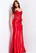 Jovani 50012 Embellished Corset Asymmetrical Waist Dress