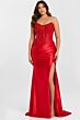 Jovani 50012 Embellished Corset Asymmetrical Waist Dress