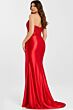 Jovani 50012 Embellished Corset Asymmetrical Waist Dress
