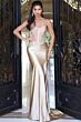 Jovani 50012 Embellished Corset Asymmetrical Waist Dress