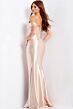 Jovani 50232 Draped Off-The-Shoulder Neckline Corset Bodice Dress