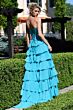 Jovani 50234 Ruffle Skirt Basque Waist Dress