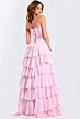 Jovani 50234 Ruffle Skirt Basque Waist Dress