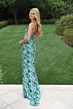 Jovani 50289 Floral Beadwork Spaghetti Straps Dress