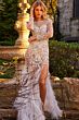Jovani 37580 Feather Skirt Pageant Dress