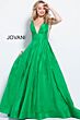 Jovani 54812 V-Neck A-line Prom Dress