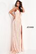 Jovani 1012 High Slit Sequin Dress
