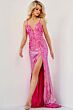 Jovani 1012 High Slit Sequin Dress
