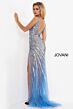 Jovani 3686 Slit Skirt Beaded Dress