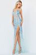 Jovani 05872 High Slit Beaded Dress