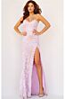 Jovani 06109 Sweetheart Neck Floral Dress