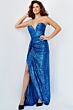 Jovani 04870 High Slit Sequin Dress
