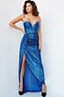 Jovani 04870 High Slit Sequin Dress