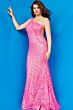 Jovani 06017 One Shoulder Geometric Dress