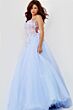 Jovani 06207 Floral Bodice Lace-Up Back Dress