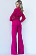 Jovani 07227 Illusion Midriff Two Piece Pant Suit