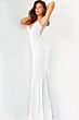 Jovani 07297 Spaghetti Strap Backless Dress