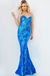 Jovani 07786 Floral Sequin Strapless Dress