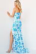 Jovani 08256 Floral Sequin One Shoulder Dress