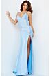 Jovani 08400 Lace-Up Back Beaded Dress