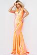 Jovani 09114 Halter Neck Sequin Dress