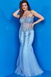 Jovani 5908 Godet Skirt Corset Top Dress