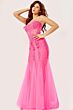 Jovani 5908 Godet Skirt Corset Top Dress
