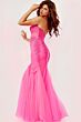 Jovani 5908 Godet Skirt Corset Top Dress