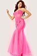 Jovani 5908 Godet Skirt Corset Top Dress