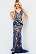 Jovani 06790 Beaded Illusion V-Neck Dress