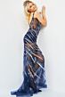 Jovani 06790 Beaded Illusion V-Neck Dress