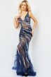 Jovani 06790 Beaded Illusion V-Neck Dress
