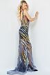 Jovani 06790 Beaded Illusion V-Neck Dress