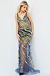 Jovani 06790 Beaded Illusion V-Neck Dress