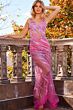 Jovani 06790 Beaded Illusion V-Neck Dress