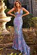 Jovani 08099 Open Back Sequin Dress