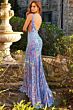 Jovani 08099 Open Back Sequin Dress