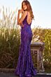 Jovani 09693 Plunging Neckline Sequin Dress