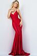 Jovani 23010 Lace-Up Back Beaded Dress