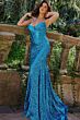 Jovani 23077 Corset Bodice Strapless Dress