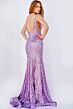 Jovani 23079 Illusion Sides Sequin Dress