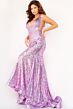 Jovani 23079 Illusion Sides Sequin Dress