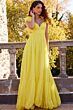 Jovani 23322 Ruffle Strap Open Back Dress
